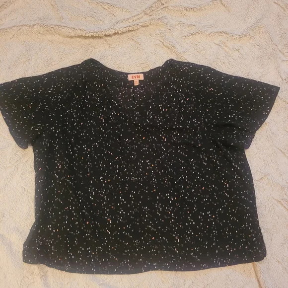 EVRI Confetti Speckled Print Blouse - Picture 3 of 9